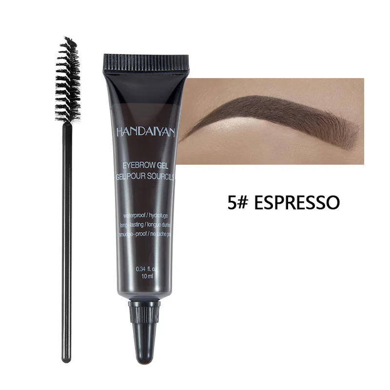 HANDAIYAN Eyebrow Makeup Liuqid Black Brown Henna Eyebrow Makeup Waterproof Eye Beauty Tool Brows Tattoo Eyebrows Gel Cosmetics - Цвет: 5ESPRESSO