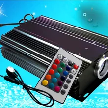 24-кнопочный ИК-120 Вт светодиодный огни основных цветов спектра, rgb светодиодный Волоконно-Оптический Двигатель Небольшого рабочего объёма; AC110V/AC220V вход