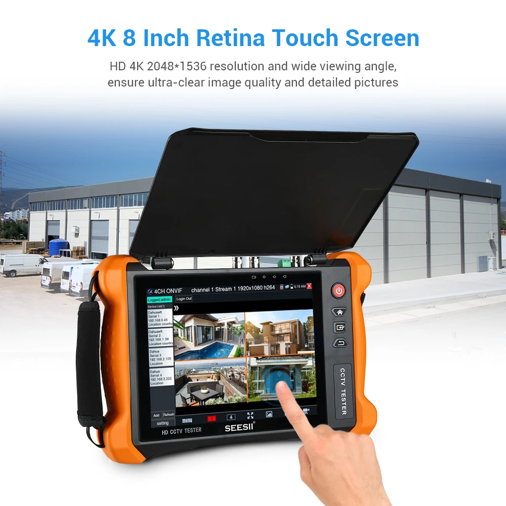 " 1080 P IPC камера тестер систем Скрытого видеонаблюдения с дисплеем Wifi TVI CVBS IP Обнаружение камера тестер безопасности onvif-видео Cam