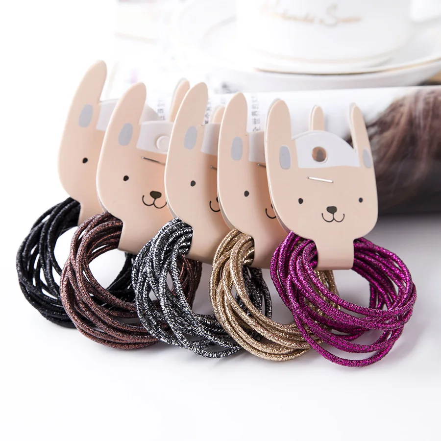 

10pcs/lot Small Ring Rubber Bands Tie Gum Ponytail Holder Baby Girls Elastic Hair Band Headband Hair Accessories Children