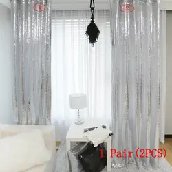 Серебряные блестки curtain-250cm высота Мерцающих Блесток Ткань Фон фотографии Роскошные Шторы для свадьбы Спальня windowcurtain