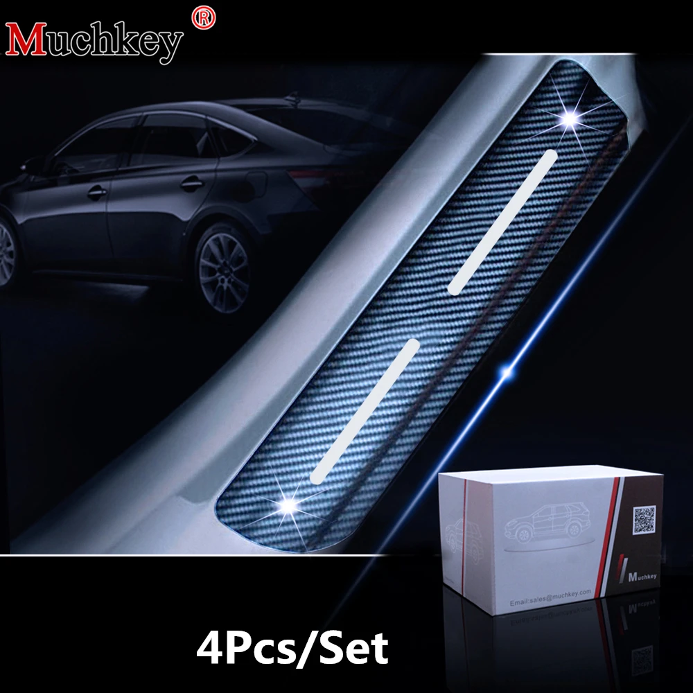 

For Jeep Grand Cherokee 2011 To 2018 For Dodge Durango 2011 To 2018 Car Door Sill 4D Carbon Fiber Stickers Scuff Plate