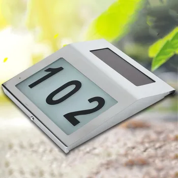 

Durable Doorplate Lamp Outdoor LED Light Sign House Hotel Door Address Plaque Digit Plate Wall Door Lamps