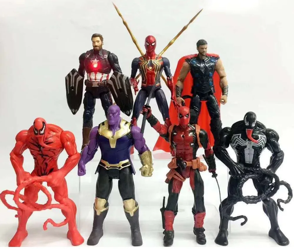 

Hot Market 7 Styles leagues 17cm Height Super Movable Model Toys Suit Toy Figures