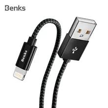 СПС usb-кабель для iPhone Benks MFi Lightning Кабель для быстрой зарядки данных зарядный кабель для iPhone XS Max XR X 8 7 6 S 5 5S iPad шнур