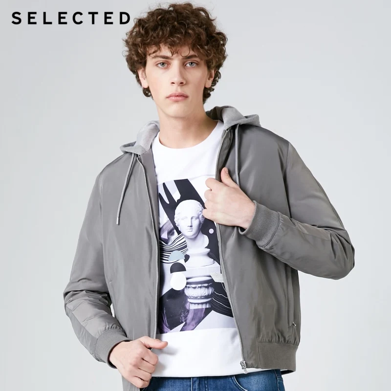 

SELECTED Men's Duck Down Jacket Winter Male Parka Clothes Hooded Baseball Collar Short Coat S | 419112502