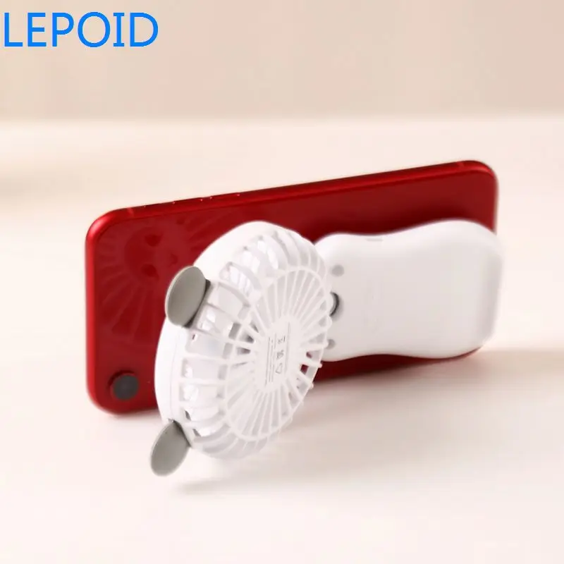 LEPOID портативный Перезаряжаемый складной мини-вентилятор охладитель воздуха с подставкой для телефона