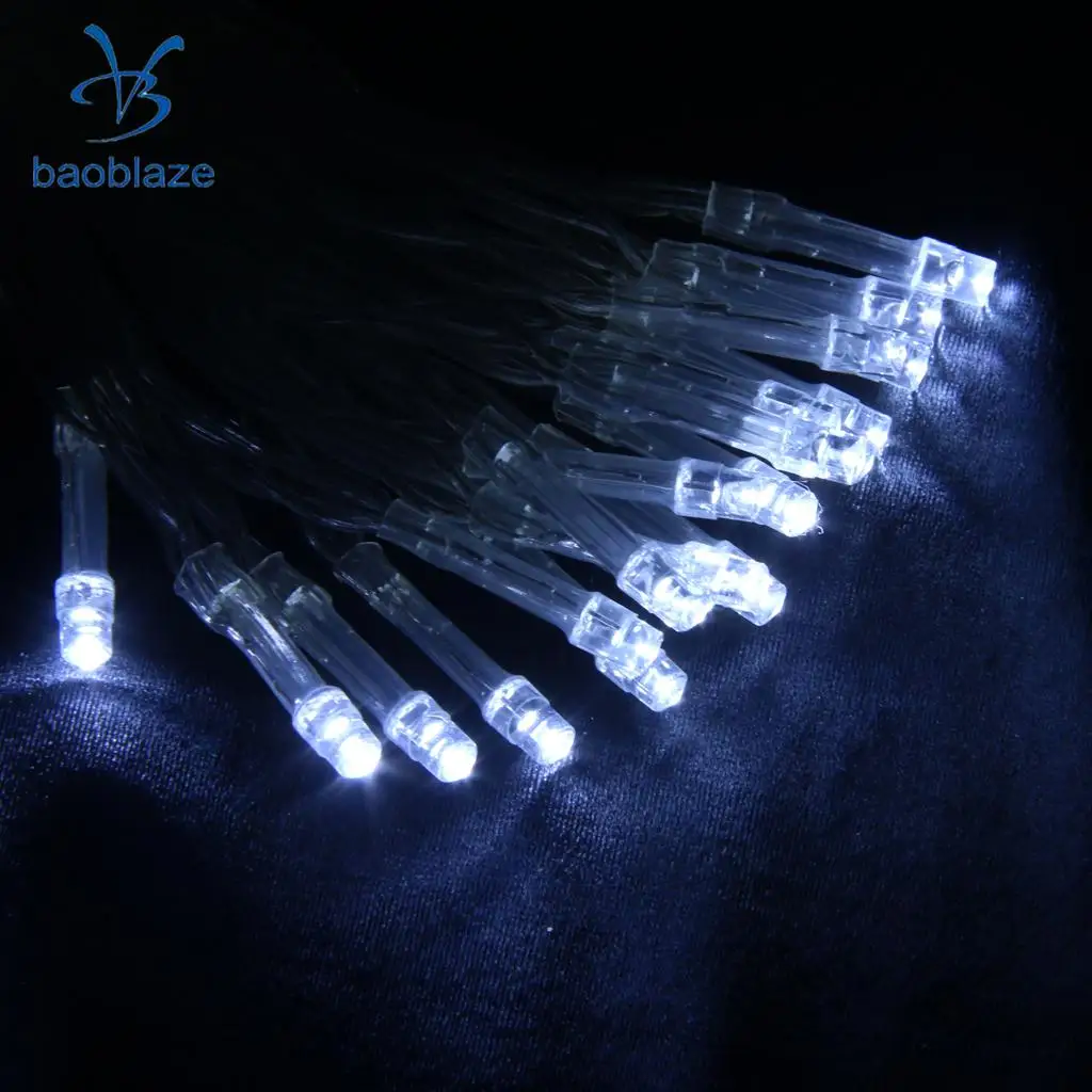Baoblaze яркие 20-LED Батарея работает Рождество Свадебные Строка сказочных огней теплый белый применяются к День рождения освещения