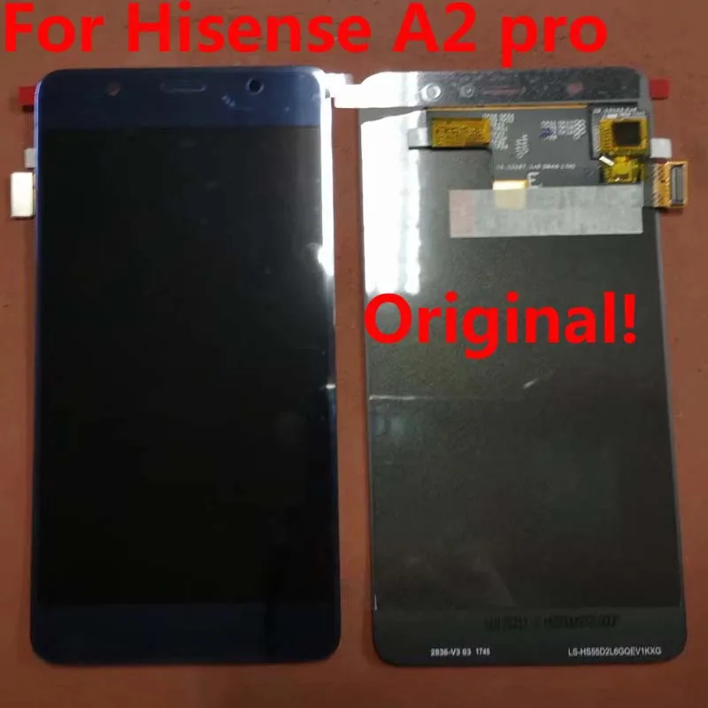 

New original front screen Hisense A2 pro LCD Display WITH Touch Screen For Hisense A2 pro bank Ink screen Assembly free shipping