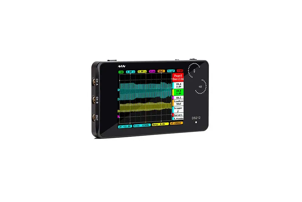 Мини DS211 DS212 1 МГц карман 8 Мб портативный, автомобильный Osciloscope нано Карманный ЖК-дисплей Цифровой мультиметр-осциллограф