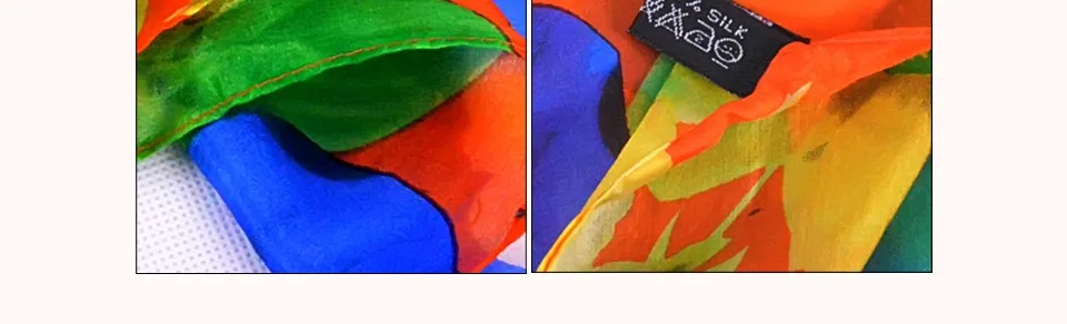 [BYSIFA] зимние шарфы новые аксессуары весна осень оранжевые женские длинные чистый Шелковый шарф шаль летнее пляжное парео
