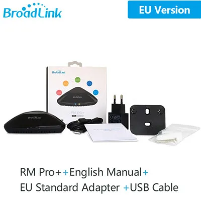 Broadlink RM33 RM Pro+/RM mini3 умный дом автоматизация универсальный пульт дистанционного управления интеллектуальный wifi+ IR+ RF переключатель - Цвет: EU RM Pro