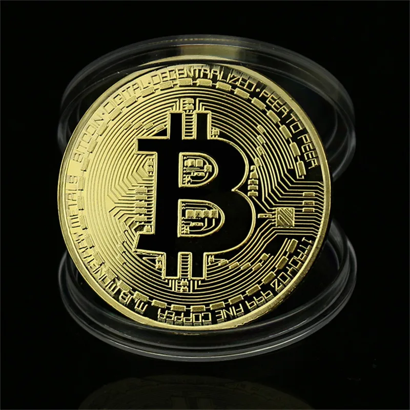Новинка, украшение для дома, поделки, не-монеты иностранных валют, позолоченный BTC Bitcoin, коллекция монет Litecoin LTC, диаметр 40 мм, необычный подарок