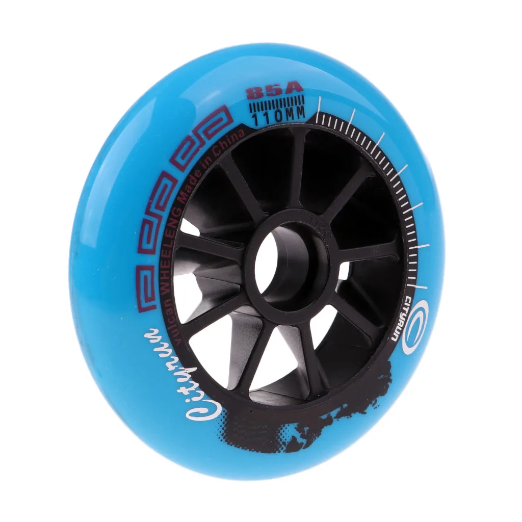 Speed Skating Wheels Outdoor Indoor Inline Skate Wheels Tool 110mm Blue Cycling Scooter Parts Replacment Accessories