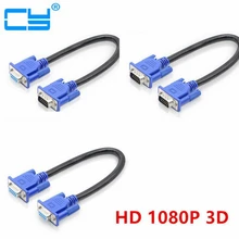 30 cm HD15Pin VGA D Sub-Cabo Curto Cabo de Vídeo Macho para Macho M/M Macho para Fêmea e Fêmea para Fêmea para Monitor de PC