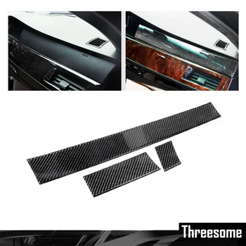 

SRXTZM Carbon Fiber Interior Car Dashboard Decoration Strip Car-Styling Sticker For BMW E60 2005 2006 2007 2008 2009 2010