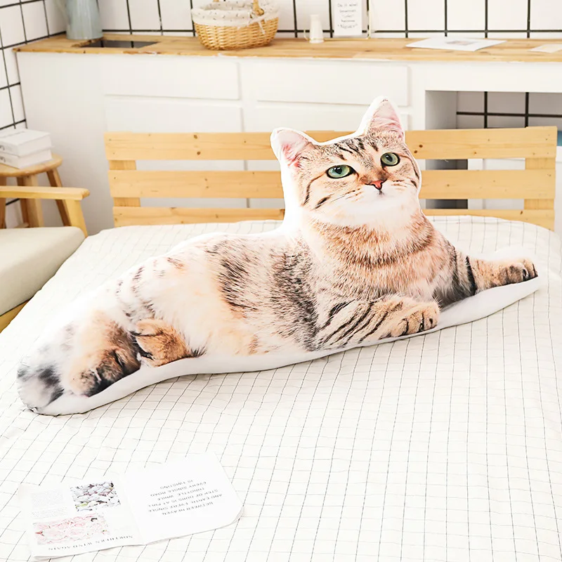Собака кошка форма плюшевая подушка фаршированные украшения для домашних животных подушки драген-ли короткошерстная кошка котенок Хаски Акита собачка спинка