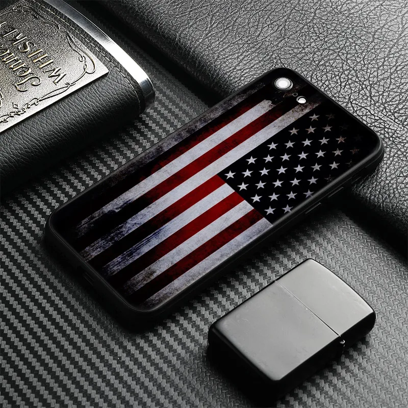 

us american flag Soft Silicone Phone Case Cover Shell For Apple IPhone 5 Se 5s 6 6s Plus 7 8 7Plus 8Plus X