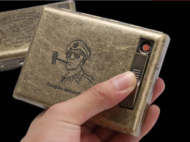 

USB Lighter Cigarette case