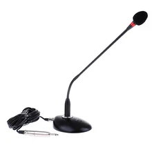 High quality HTDZ HT-D38 desktop standing conference microphone gooseneck microphone condenser microphone