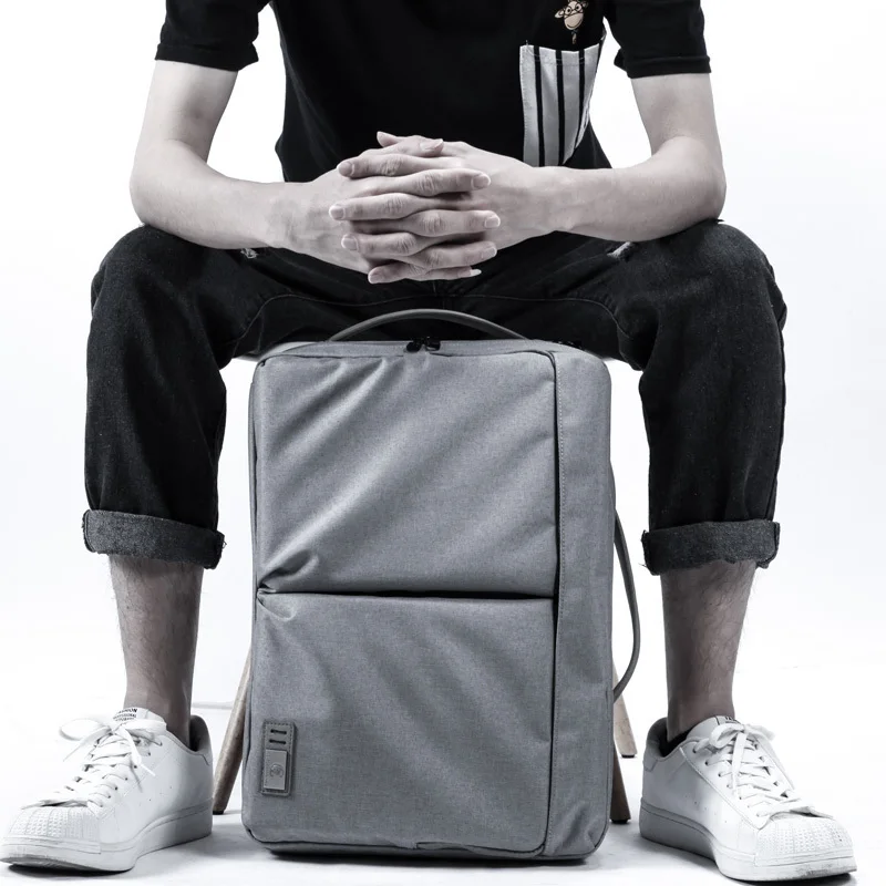 D-park 15.6 Inch Backpacks Waterproof Large Capacity Laptop Shoulder Bag Black School Bags Multifunctional Laptop Backpacks