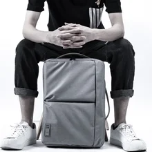 D-парк 15.6 дюймов Рюкзаки Водонепроницаемый большой Ёмкость для ноутбука сумка черная Школьные ранцы многофункциональный ноутбук Рюкзаки