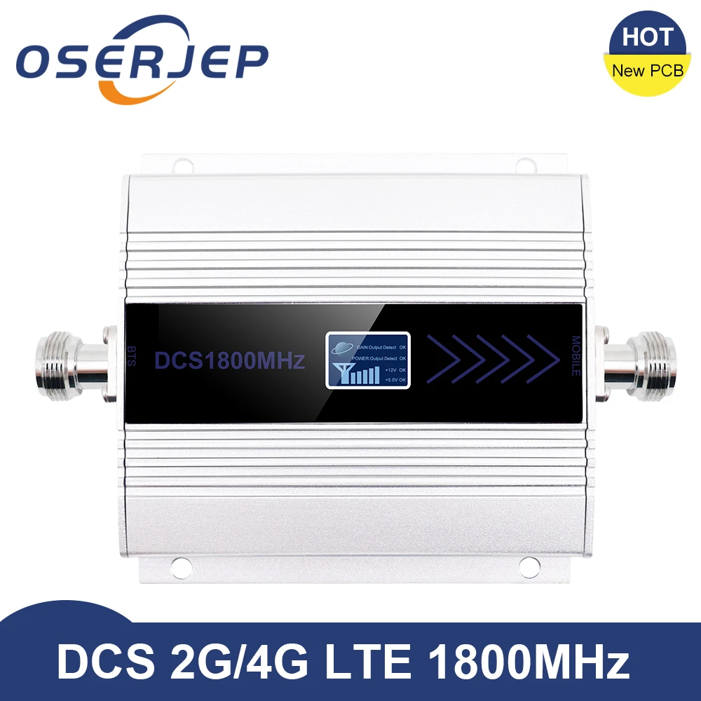 Усилитель сигнала 4g Lte 1800 МГц с ЖК дисплеем GSM 2g DCS ретранслятор|1800 booster|phone signalmobile