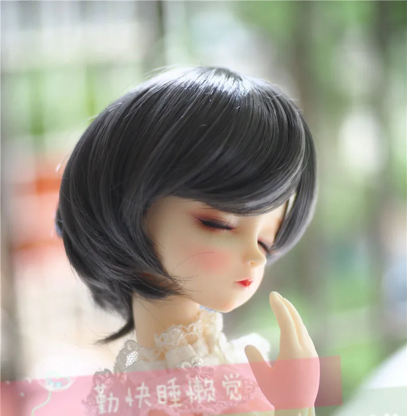 Новинка 1/3 1/4 1/6 Bjd SD кукла парик проволока короткий серый высокая температура BJD супер кукольные файлы волосы парик