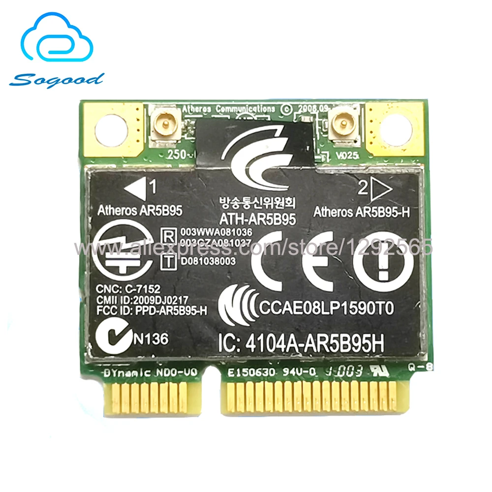 Wifi Atheros 1856 Sps#580101-002 As#495846-004 Wifi Atheros 1856 Sps#580101-002 As#495846-004
