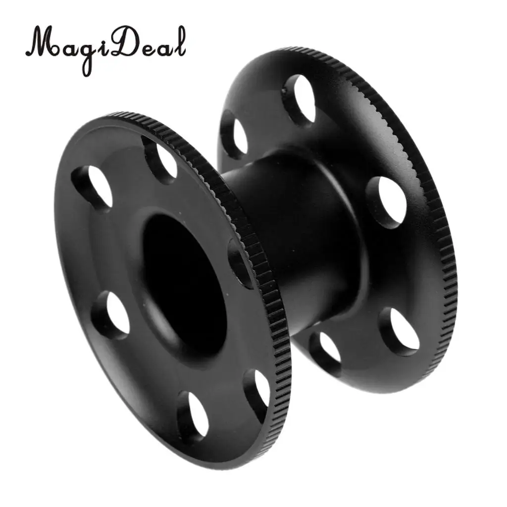 MagiDeal Durable 1Pc Aluminum Scuba Diving Dive Finger Spool Snorkeling Guide Line Reels Tool for Surfing Bungee Jumping Sports