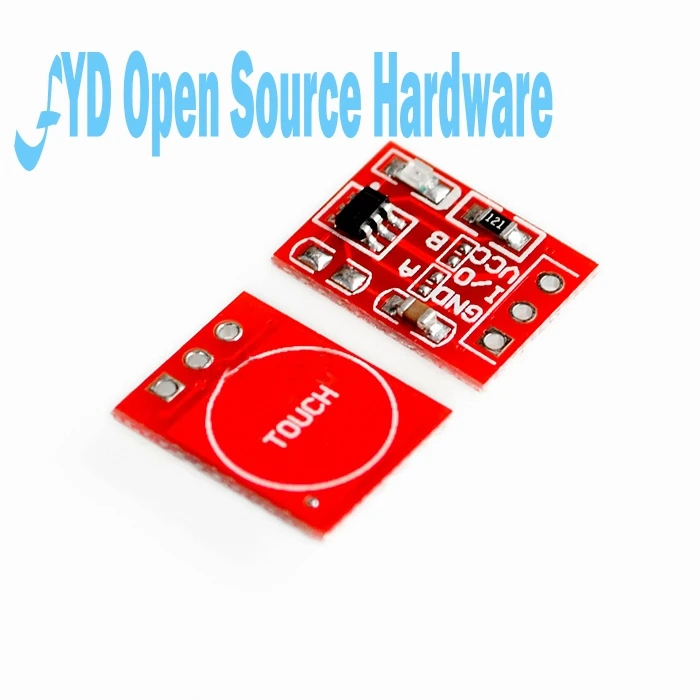 

10pcs TTP223 Capacitor Type One Single Channel Self Locking Touch Switch Sensor New 1511mm 2.5-5.5V Touch Button Module