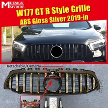 Fit For W177 Grille Grills ABS Silver Front Mesh Without Sign A-Class W177 A180 A200 A250 New GTS Style Grille With Camera 2015+ Fit For W177 Grille Grills ABS Silver Front Mesh Without Sign A-Class W177 A180 A200 A250 New GTS Style Grille With Camera 2015+