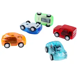 Горячая Распродажа, 5 шт./пакет, многоцветные мини-Инерционные машины, прозрачные модели автомобиля, игрушки для детей, ребенок будет