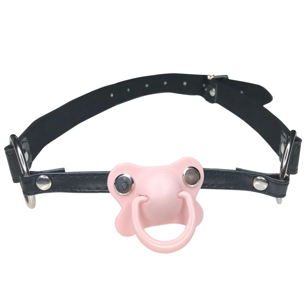 DDLG/ABDL соска для взрослых детей кляп черный - Окраска металла: Pink Pacifier