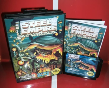 

Empires of Steel US Cover with box and manual For Sega Megadrive Genesis Video Game Console 16 bit MD card