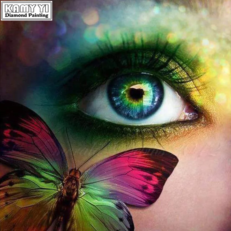 

KAMY YI 5d diy diamond embroidery beauty&butterfly diamond painting Cross Stitch full drill Rhinestone mosaic decor KY
