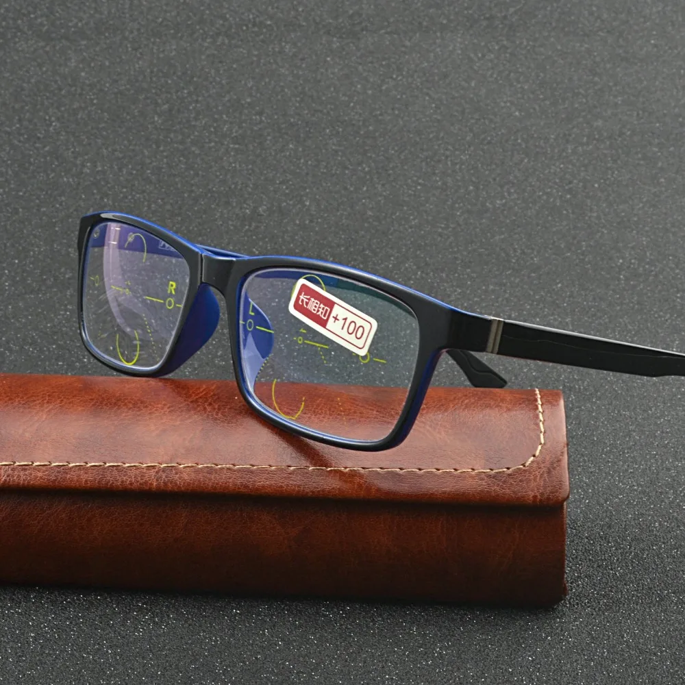 

2018 distance dual-use glasses reading glasses smart zoom reading glasses men progressive multi-focus old flower goggles FML