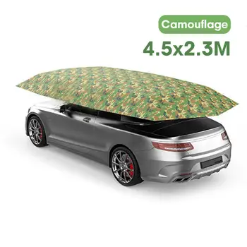

450x230cm Car Insulation Hood Sunshade Tarpaulin Waterproof Dustproof UV Snow Protection Auto Black Sun Shade Mesh Full Top