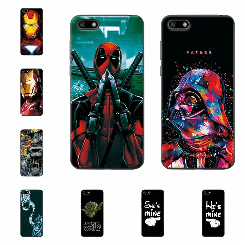 

Charming Deadpool Fundas For Huawei Honor 7A 7 A Russian Version Chic Coque Cases For Huawei Honor7A 5.45" DUA-L22 Capa Cover
