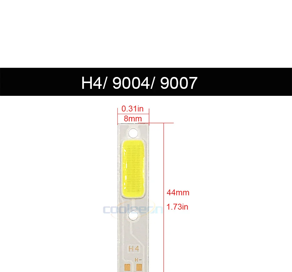 2 шт. COB Светодиодные ленты для C6 автомобилей головной светильник лампы H1 H4 H7 HB3 HB4 880 H13 9004 9007 авто фары светильник источник C6 COB Чип 6500K