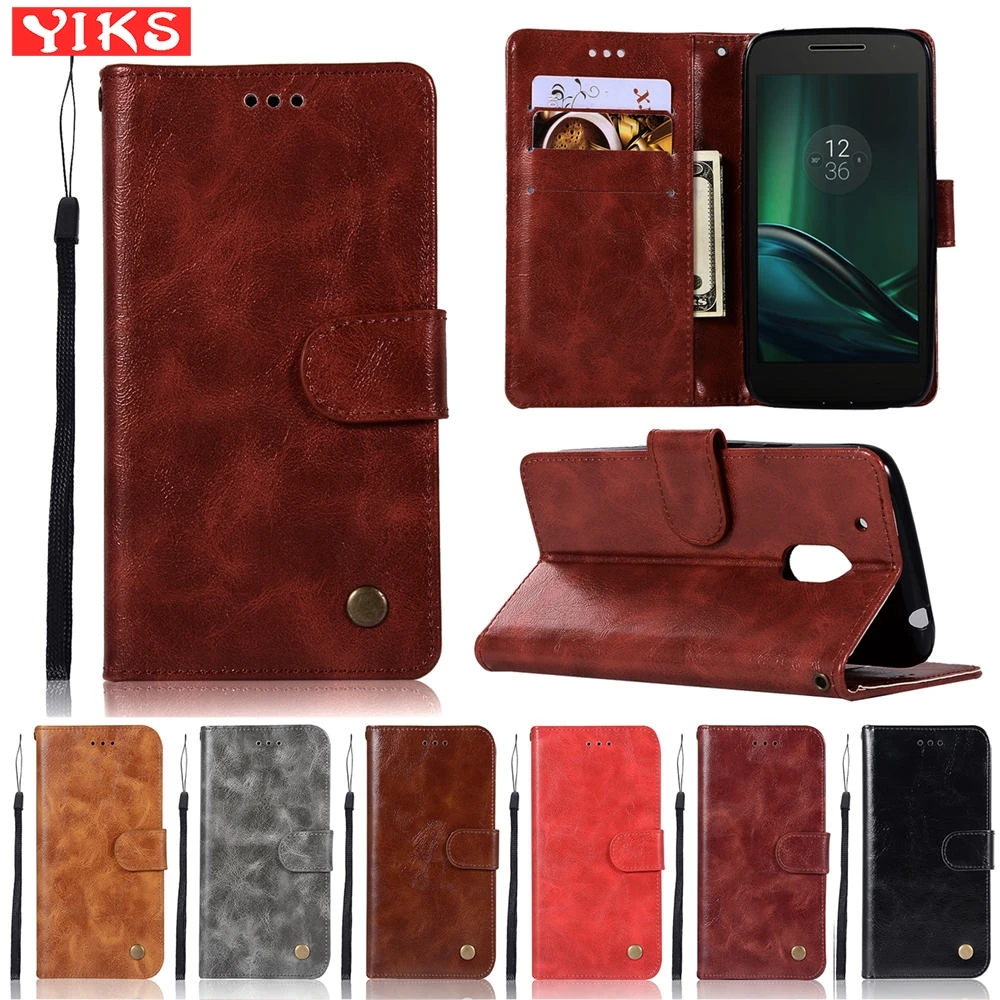 

Leather Wallet Case For Motorola Moto G4 G4 Plus case for Fundas Motorola G4 Plus Case Flip Phone Case For Moto G4 Capinha Etui
