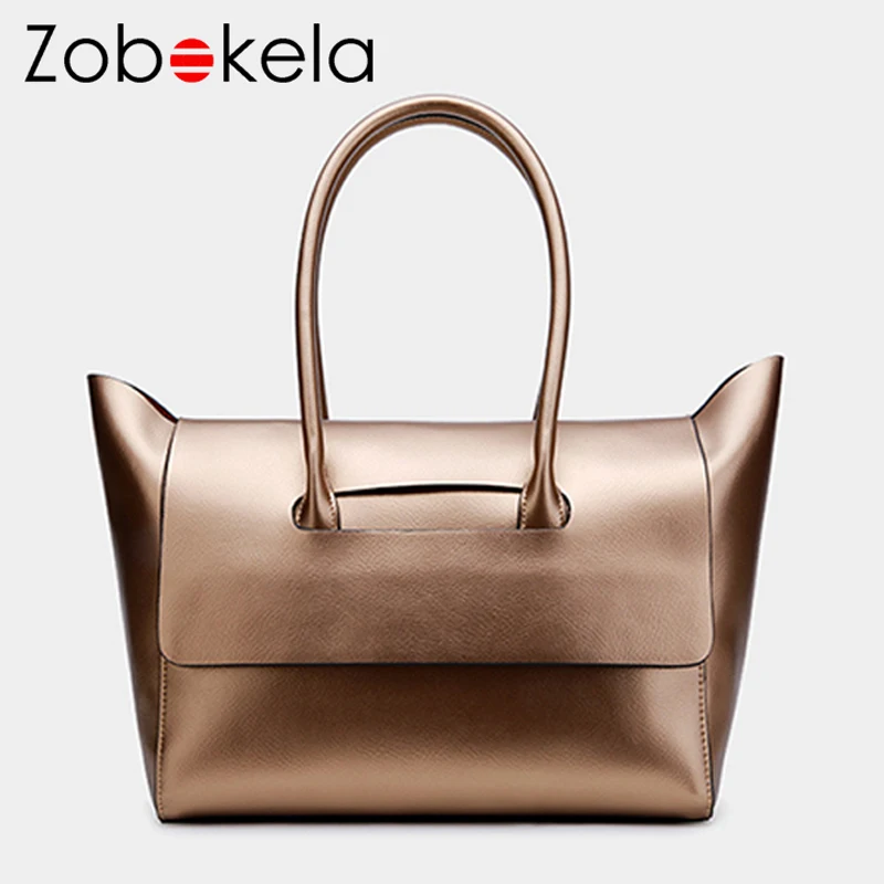 

Zobokela Women Geniune Leather Bag Famale Handbags Hign Quality tote Bag Fishion bag