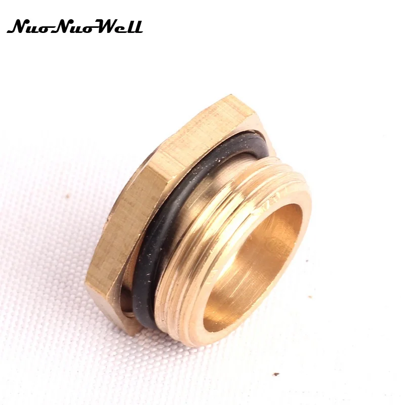 

2pcs NuoNuoWell M22 to M14 Thread 100% Brass Connector for Garden Irrigation Watering Valve Water Gun Adapter Hose Fittings