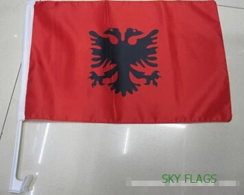 Albania car flag