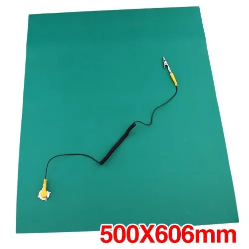 

LIXF Green Desktop Antistatic ESD Grounding Mat 500x606mm + Cord