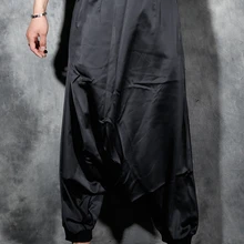 Для мужчин одежда GD моды стилист мужские повседневные свободные личности свободные штаны штаны-шаровары певица костюмы