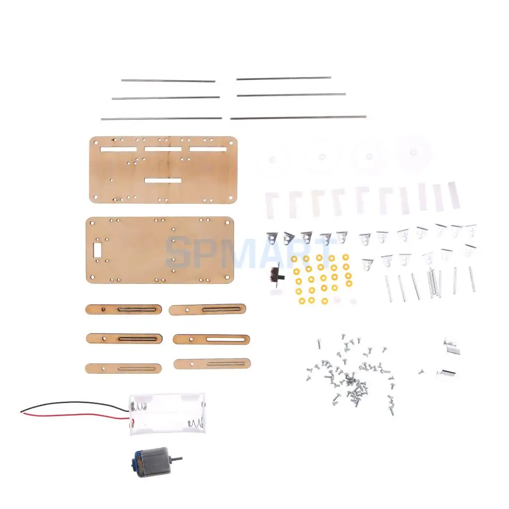Electric Robot Model Toy DIY Physical Mini Motor Electrical Circuit Kits Physics Science Experiments Educational