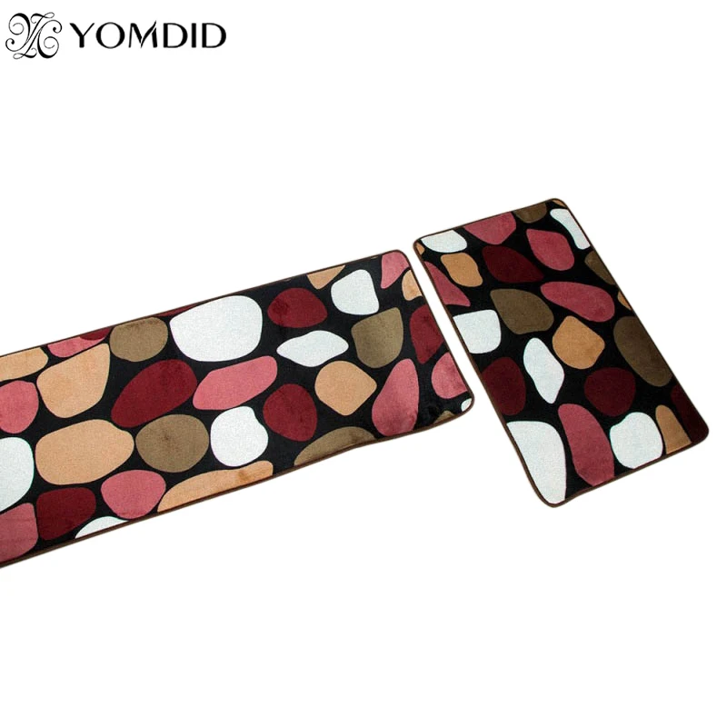 Online 2PCS Moderne Küche Matte fußmatte Anti slip Boden Küche Teppiche Balkon Bad Teppich Set Bad Matten Wasser Absorption tapete