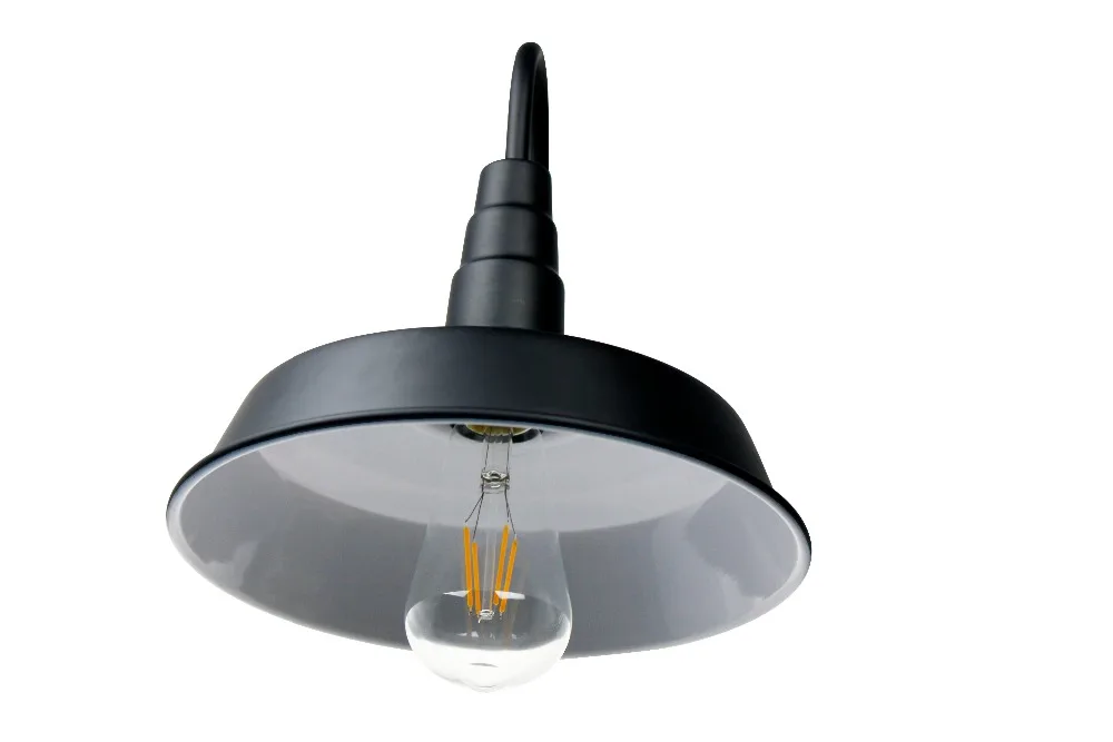 Dia26cm Retro vintage ancient painted black Vintage led wall lamps personalized umberlla black shade Antique wall light ZBD0070