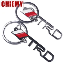 3D металлический автомобильный брелок TRD Racing, Спортивная эмблема, брелок для ключей, брелок для Toyota CROWN eiz PRIUS PRADO, автомобильные аксессуары